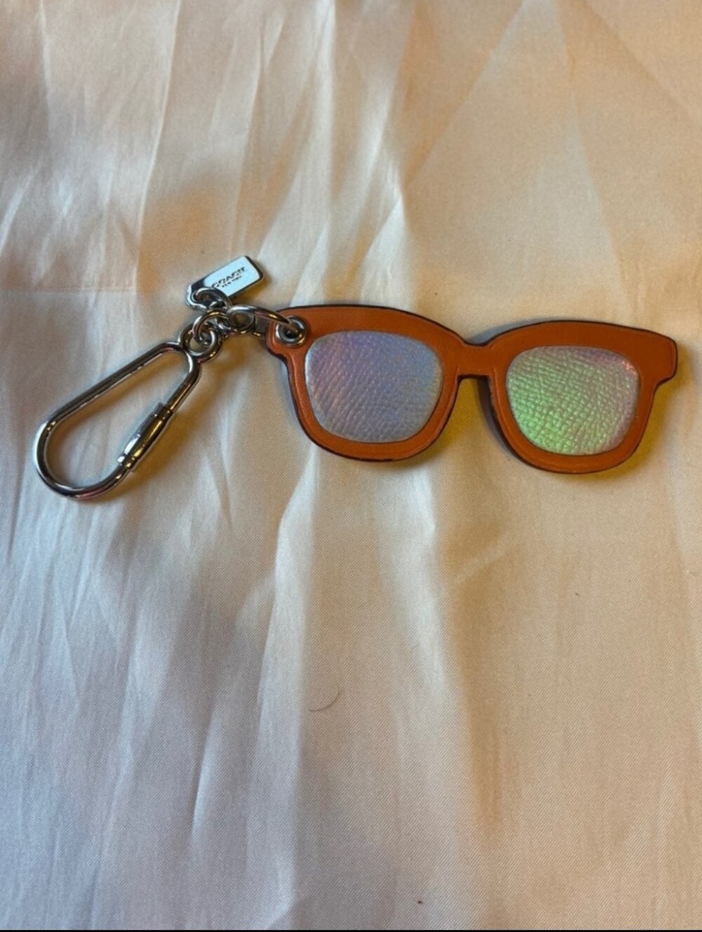 RARE 🦖 COACH HOLOGRAM OILSLICK SUNGLASSES KEYCHAIN CHARM